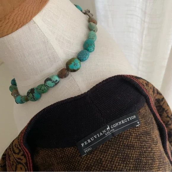 Peruvian Connection Paolma Cardigan Sweater 100% Pima Cotton - Picture 6 of 10